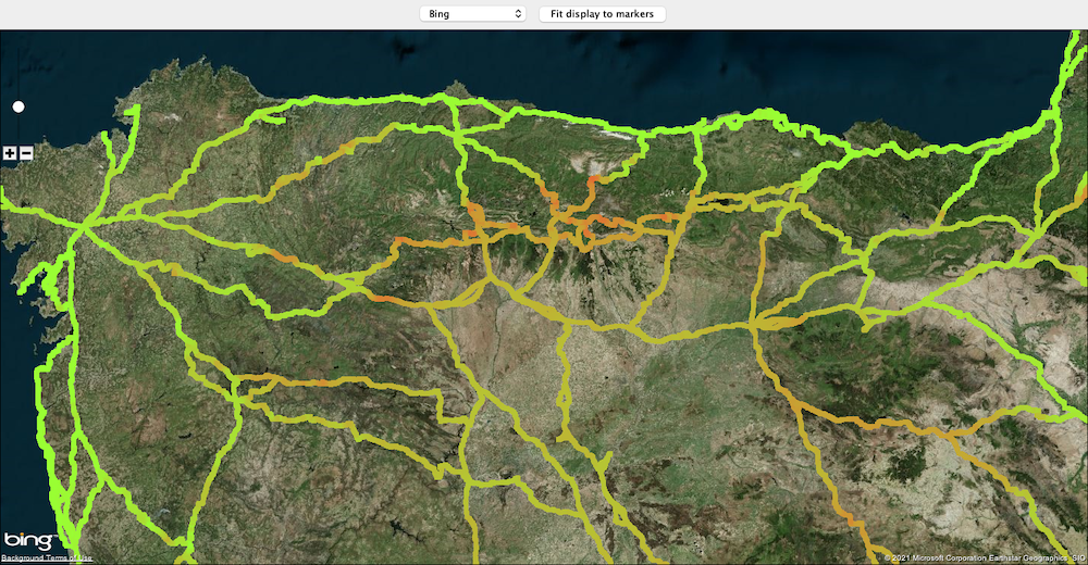 mapa 3d mapbox KNIME elevación
