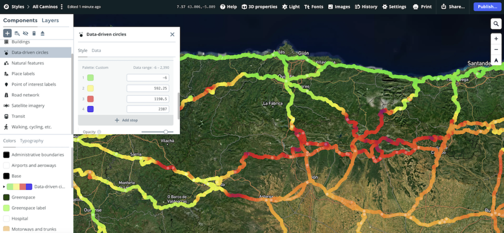 mapbox studio mapa 3d